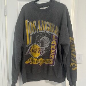 Oversized Abercrombie Lakers Crewneck Sweatshirt